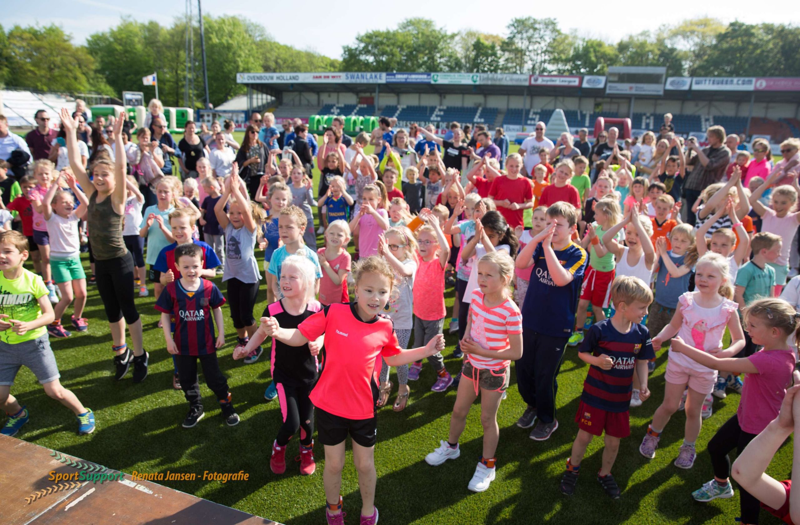 Foto warmingup kids