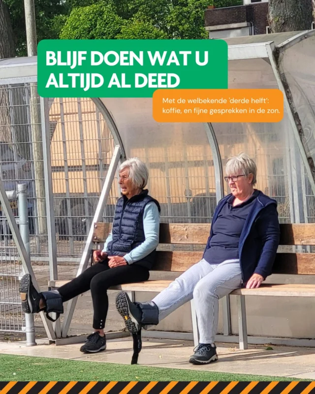 Tijdens de Nationale Ouderenweek organiseerde we een plezierige én gezellige buitenactiviteit voor ouderen. Deelnemers genoten van laagdrempelige en gezonde spelletjes zoals ringen gooien, balansoefeningen, frisbee en andere beweegactiviteiten.

Na afloop sloten we samen af met de welbekende ‘derde helft’: koffie, thee en fijne gesprekken in de zon.

Ook vond op 20 mei de Vitaliteitscheck plaats. Ouderen konden vrijblijvend hun balans, spierkracht en uithoudingsvermogen laten testen, en kregen waardevolle tips om fit en vitaal te blijven.

Een geslaagde week vol beweging, verbinding en gezondheid! 💚

Wil jij op de hoogte blijven van alle activiteiten die we voor ouderen doen? Bekijk deze website https://route-gezond.nl/

#jongenoudinbeweging #routegezond #beweegweek #valpreventie #gezondouderworden