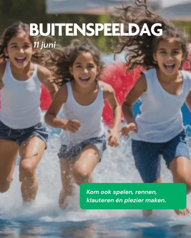 Op 11 juni wordt heel Kennemerland omgetoverd tot één groot buitenspeelfeest! In verschillende wijken organiseren we een middag vol actie, creativiteit en plezier. Denk aan springkussens, spelletjes, sportactiviteiten, waterpret, muziek en nog veel meer. 🎉

Of je nu houdt van rennen, klimmen, dansen of ijsjes eten houdt 🍧 deze dag staat helemaal in het teken van samen buiten zijn.

📍 Waar precies? In jouw wijk! Binnenkort maken we bekend op welke locaties je kunt meedoen. Of kijk alvast op onze website: www.sportsupport.nl

Zet 'm alvast in je agenda en neem al je vriendjes en vriendinnen mee, want dit wil je niet missen! 

#sportsupport #jongenoudinbeweging #buitenspeeldag2025