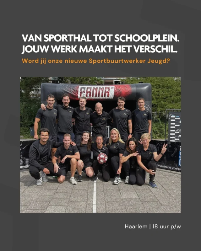 Wil jij kinderen en jongeren in beweging brengen en daarmee het verschil maken in de wijk?

Als Sportbuurtwerker Jeugd organiseer je sport- en beweegactiviteiten, werk je samen met scholen, sportverenigingen en andere partners en help je mee aan een gezonde, actieve leefomgeving voor de jeugd.

📍 Haarlem
⚽18 uur per week

Klinkt dit als jouw volgende uitdaging? Bekijk de volledige vacature en solliciteer via de link in bio.
