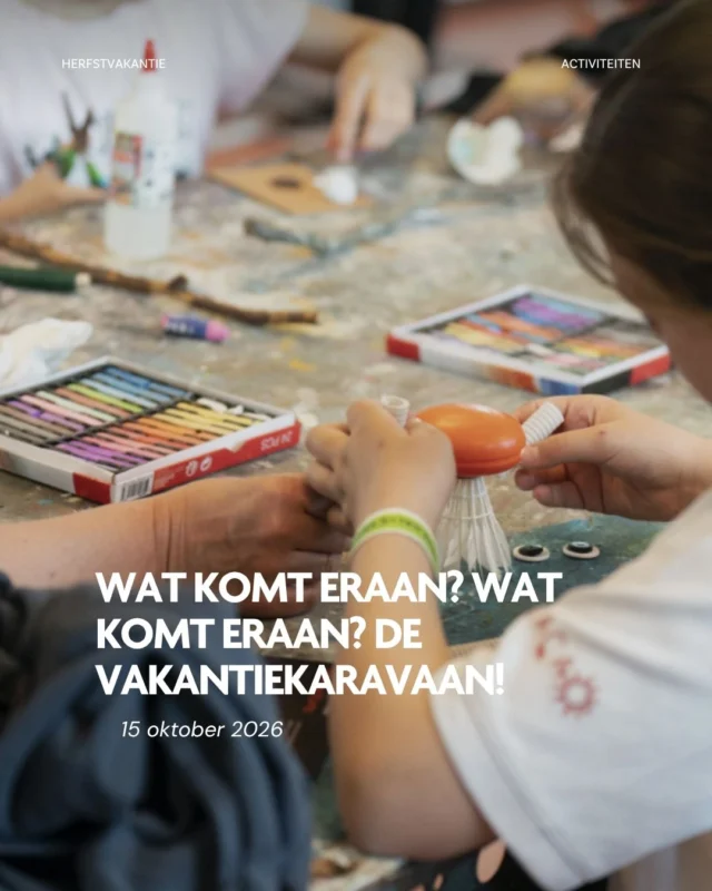 Wat komt eraan? Wat komt eraan? 👀 De VakantieKaravaan! 🎪

Op woensdag 15 oktober strijkt de VakantieKaravaan neer in Schalkwijk. Een middag vol leuke activiteiten voor kinderen van 6 t/m 12 jaar. 

📅 Woensdag 15 oktober
⏰ 10.30 – 13.00 uur
📍 Spaarnehal, Haarlem
💚 Gratis & aanmelden is niet nodig

Kom langs en doe mee!

#vakantiekaravaan #sportsupport #kennemerland #herfstvakantie